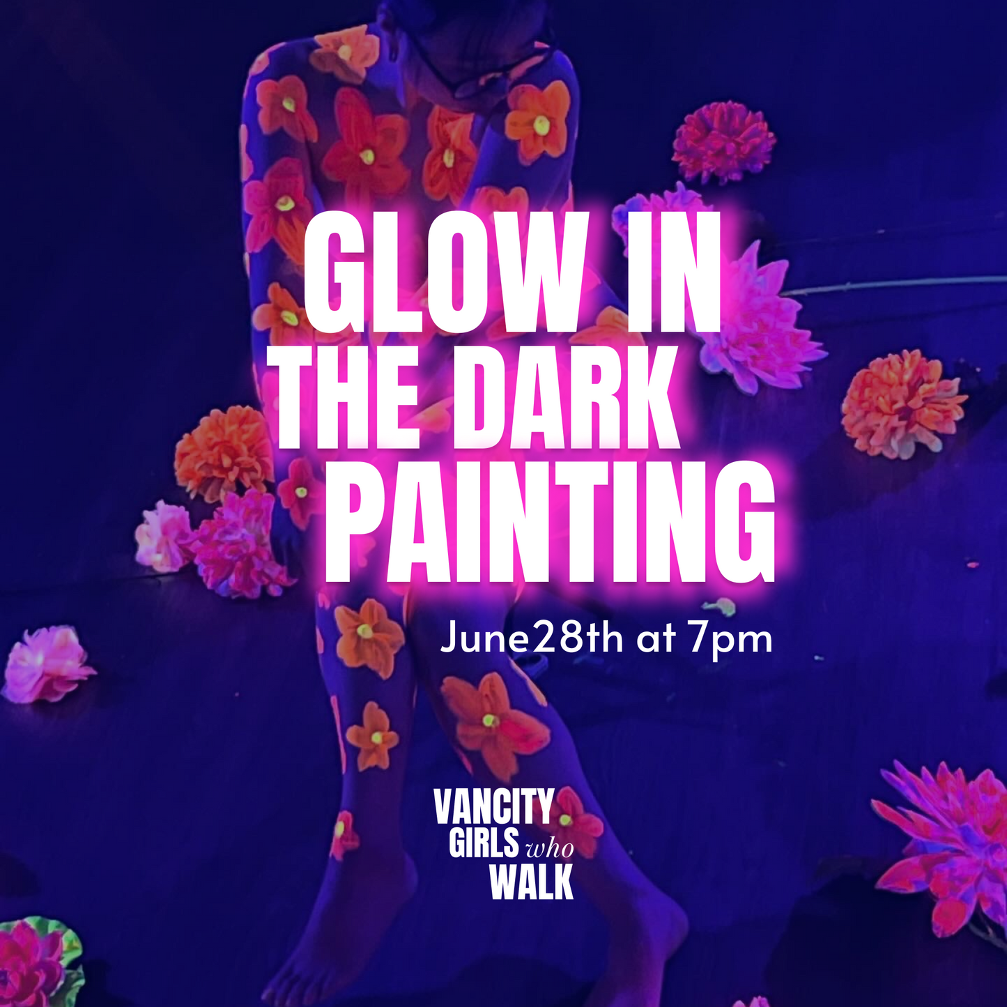 Glow in Dark Drawing Night